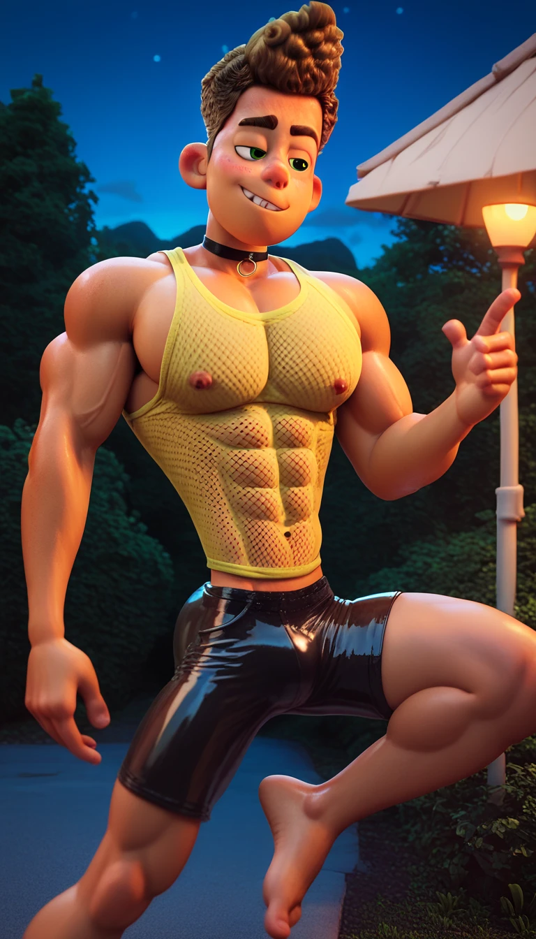 robust,human's body,musculature,Yellow-skinned,Handsome pose
