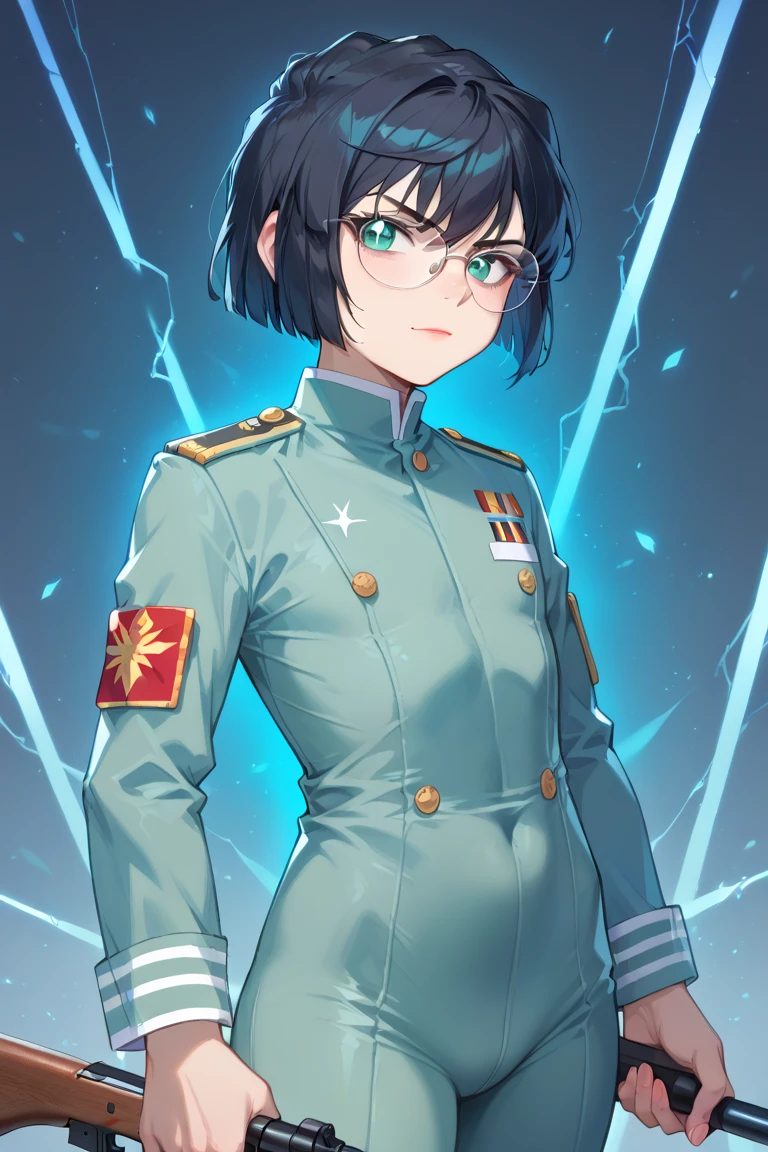 Ring World,Science Fiction,English,Movie Logo,(Movie Poster),Science Fiction,Sci-Fi,War,(Movie Reference Foundations), 3D faces, most realistic resolution, beautiful effects, CG Best,More Than One,Serious Face,Serious Face,Backgrounds Image,White Dress,(Wearing German World War 2 General Uniform),Woman,Adult,Age 28,Small Breasts,Skinny,Green Eyes,Black Hair,Double Braided Hairstyle,Bangs,Red Glasses,Fighter Plane,Military,Air Force,Army Greatness