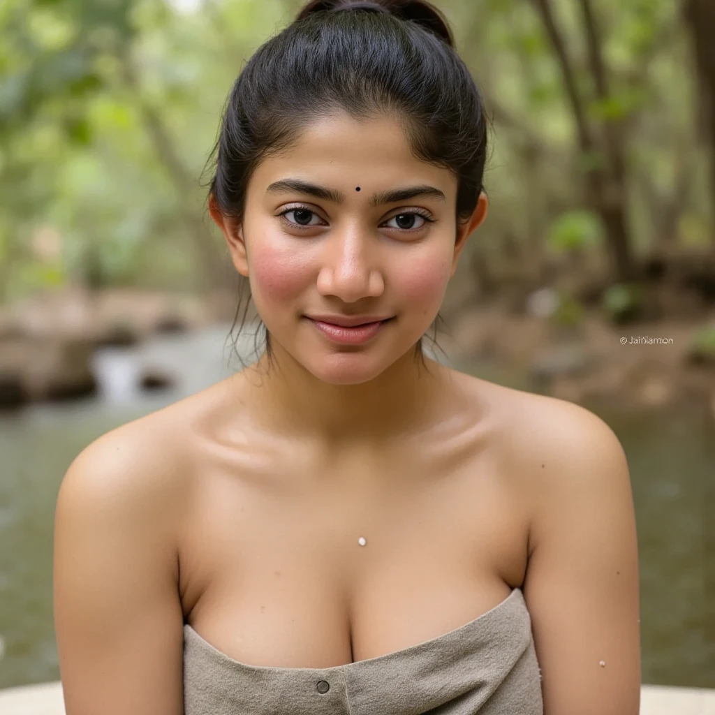 (Best quality, Highres, Ultra-detailed: 1.5), Seductive portrait of a 35-year-old Indian beauty, Sexy figure, seductive body language, fair complexion, big round breasts, deep cleavage, Tempting gaze, alluring smile, seductively looking at the viewer, captivating, (Bollywood lighting: 1.1), Perfectly sculpted curves, glistening skin, captivating eyes, seductive pout, (Fair complexion: 1.3),(plus size:1.3),sharp, focus,forest,masterpiece, bokeh, nikon d850,big ass,round ass,big breast,saggy breast ,indian male hugging her