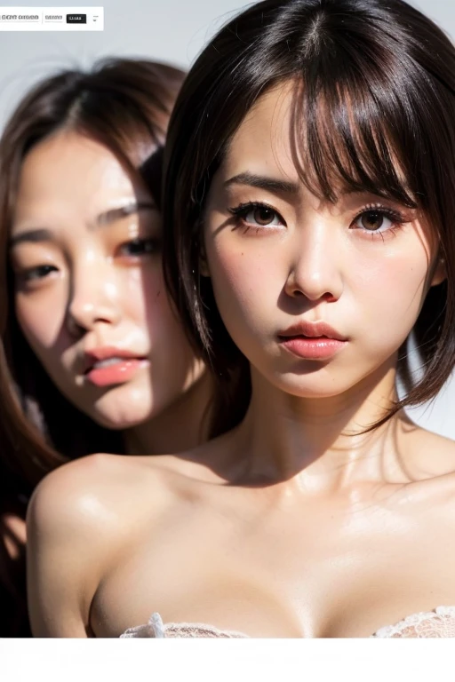 NSFW,masterpiece,best quality:1.4),(8k,raw photo,photo realistic:1.2),best quality,high quality, masterpiece,detailed,high resolution,shiny skin,detailed skin,detailed face,detailed eyes,mutated hands and fingers,lightning body,a naked japanese 16years-old 2girl,2girl hight 163-168cm,Full body shot, outdoors, skinny body,small breasts, standing,one leg up pose, thin eyebrow, nude, nipples,Hairlessneseach, navel, smile, looking at viewer, black hair, long hair or medium hair , brown eyes, bangs, toenails, blush, stomach, barefoot, 2girl, small breasts, completely nude,female pubic hair,Large crowd of spectators at the rhythmic gymnastics arena,summer,daytime,Front View,
