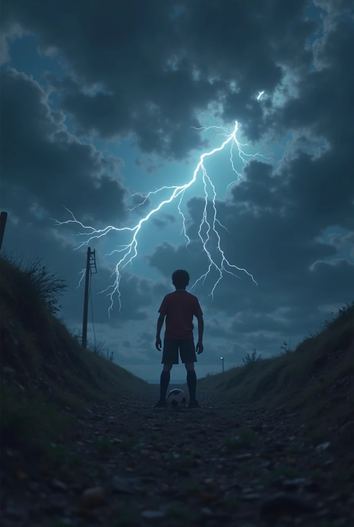 Little boy struck and scorched by lightning while filming comedy movie