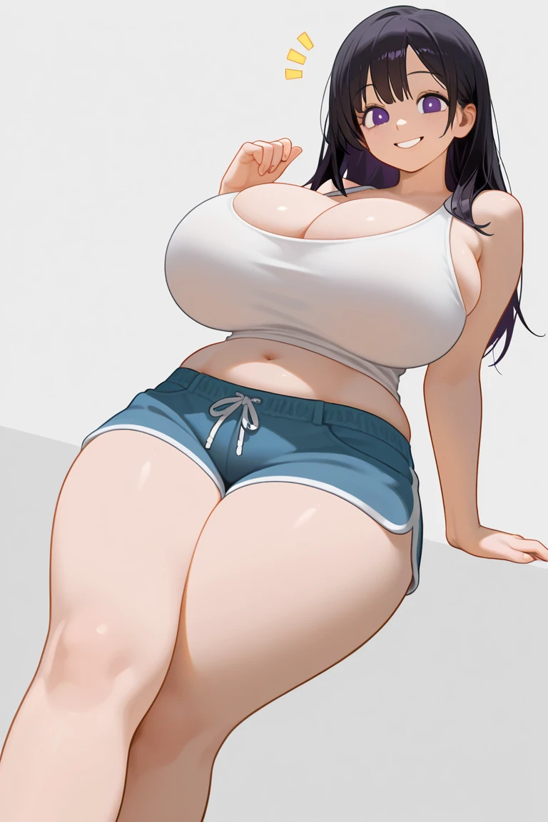 ((highres)), Masterpiece, high quality, best quality, beautiful, perfect lighting, detailed face, ultra cute face, ((2girls)), ((blush)), embarrassed, looking at viewer, standing in a park, (park), daytime, crop top, shorts, (((thick thighs))), ((wide hips)), cleavage, (medium breasts), (chubby), chubby belly, belly hang, fat folds, belly grab, 20 year old female,