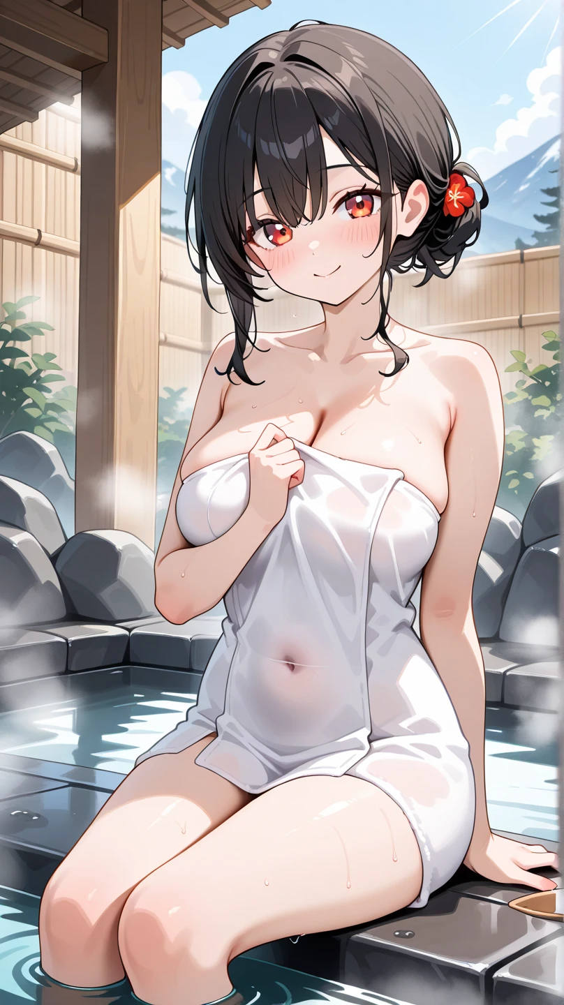 open-air bathの岩、open-air bath