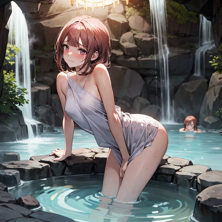 absurd , high resolution, Super detailed, (8 year old girl:1.3), Large Breasts,Happy, rest, Sundress, Ink cap, mary jane shoes, rest, Rich gradients, extreme colors, Extreme details, Clear light perception, rest, (many, Impressionism, ), Anime Characters, rest, The opening of your legs,Fluid between thighs、Flowing liquid,touch、disheveled、Comfortable to wear,Chest contour、(((Wet clothes))),Pipe top,(((Ultra-thin clothing))),(Body model),((Body outline)),Grin, blush,Overactive Expression,