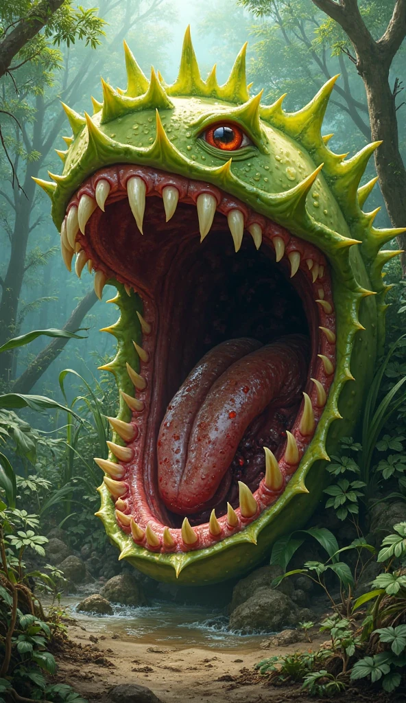 Closing Arms.reptiles.Closing Arms.Wild.Sharp teeth.Huge body.Approached.黒いmouth.Slimy Throat.Bright throat.scales. A slimy tongue licks me. mouth.Get on your tongue.Physical Difference.naked.Human first person perspective.Stretch out one hand.A big tongue wraps around my arm.Dripping saliva.Evil yellow eyes staring.mouthが近づいてくる.Swallowed Whole.prey.Hot breath.差し迫ったSwallowed Whole.drool dripping. Shadows Spread.Hot breath.fog.A terrifying growl. Enveloped in darkness.Touching the tongue.Uplifting.forest.nature.Realistic.sense of distance.詳細なmouth内.(masterpiece.Highest quality.)