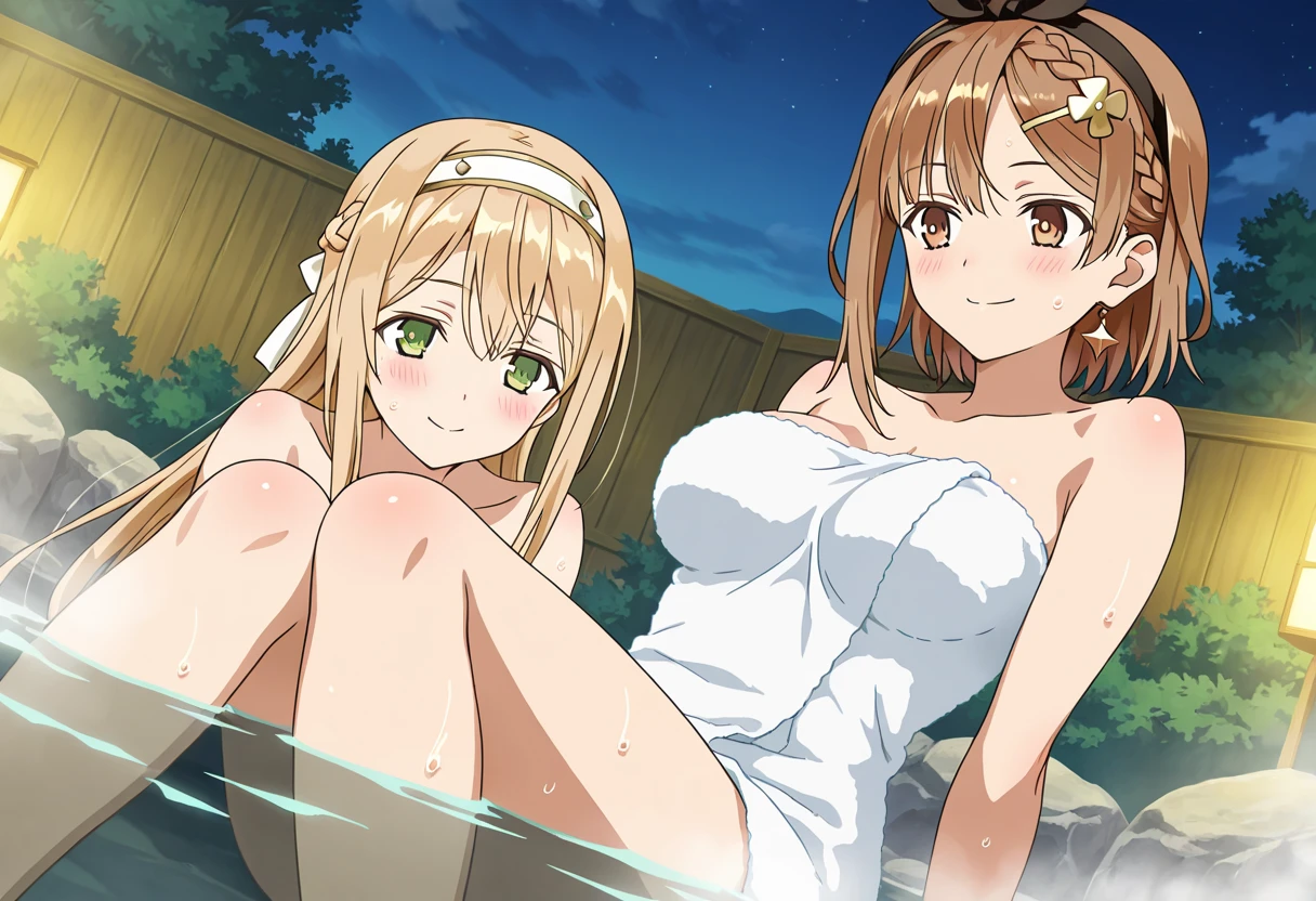 Masterpiece, Best Quality, extremely detailed, cheered up, girl,night pool,high waist bikini,SMILE,:d,action,(small breasts),ass focus