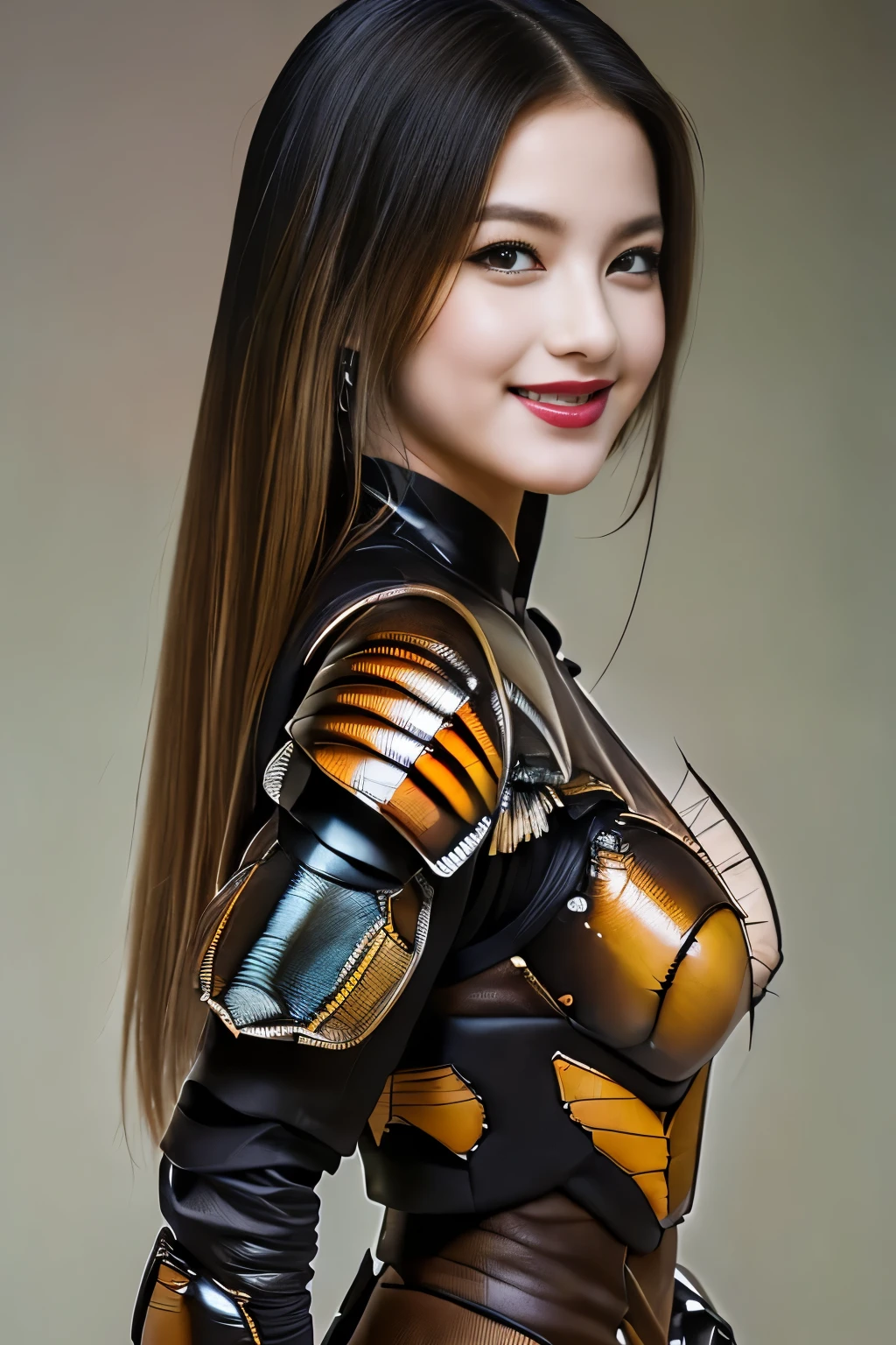 (high resolution,masterpiece,best quality,extremely detailed CG, anime, official art:1.4), realistic, photo, amazing fine details, all intricate, gloss and shiny,awesome many layers, 8k wall paper, 3d, sketch, kawaii, illustration,( solo:1.4), perfect female proportion,villainess, (fusion of dark brown cockroach and lady:1.4), (brown cockroach form lady:1.2), (brown cockroach lady:1.2), (fusion:1.2), (solo:1.4), (evil smile:1.2), muscular, abs, (cockroach brown exoskeleton bio insect suit:1.4), (cockroach brown exoskeleton bio insect armor:1.2), (brown transparency cockroach wing:1.4), (brown cockroach antennae:1.3),