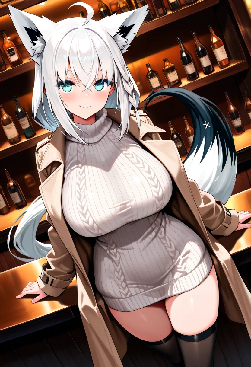 sehele style, <lora:Seunghee_Lee_Style_SDXL:0.7>, (((full body view))), (1tail only), (((snow leopard catgirl))), (((silver hair))), (((drinking in fantasy tavern))), 8k, 16k, trending on pixiv, fanbox, skeb, masterpiece, (((detailed face))), digital painting,