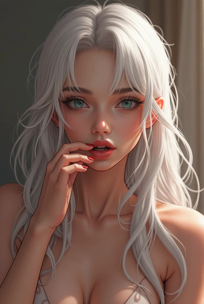 NSFW,drop dead gorgeous woman,full body nude,(best quality:1.2),beautiful detailed eyes,beautiful detailed lips,extremely detailed eyes and face,long eyelashes,flowing hair,confident expression,gentle sunlight,subtle shadows,vibrant colors,portrait,ethereal atmosphere,soft focus