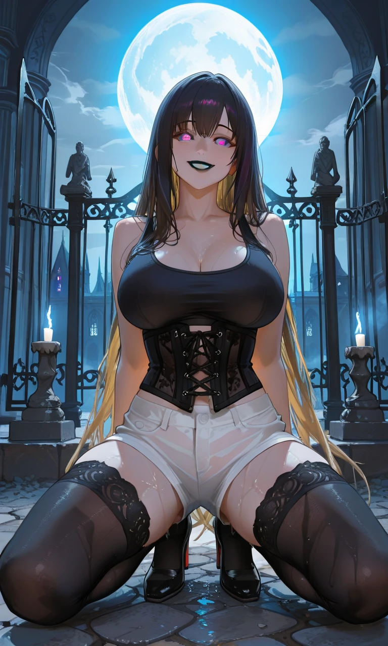 +Masterpiece, Best quality, Super detailed, A schoolgirl, Beautiful face, rich details, (Long white hair), Perfect face, overalls, Sitting, Close-up, Shabby sofa arcane, A woman with short pink hair in a white dress, Female face, unreal engine character art, The best quality of post-mortem images, Highly detailed, Masterpiece, Ultra-detailed, Cloud, witch_Hat, Hat, 1girll, sky, Blue_sky,day, Long_Hair, Cloudy_sky, Moon,Bird, Solo, Silver_Hair, witch, Outdoors girls under 1 year old, Anime Black Gloves, Coffee-colored hair, choker necklace, Earrings, mitts, jewelry, letterboxed, Mimic, Smile, Solo, Style_Mimic,