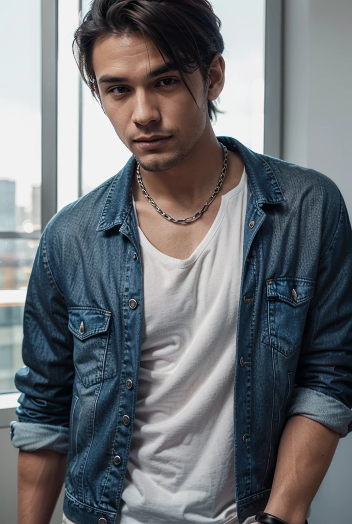 An image of a male with chaotic and stressed out