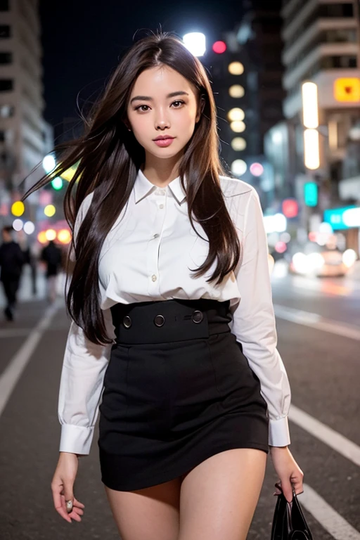 Photorealistic,masterpiece, best quality,ultra-detailed ,american girl,18yo,black people,((she lift her skirt and shows her panties)),She takes great pleasure in showing off her panties to viewer,skirt lift,newyork fashion,brown ombre hair,small breast,very happy,outdoor,united states,newyork,Times Square,