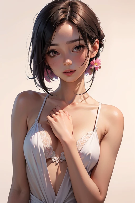 (), Big breasts, (Masterpiece), Delicate, Extremely detailed, (aquarelle), full bloom, Delicate beauty, illustration, (Bottom Up), (1girll:1.4), (Solo:1.2), Big breasts, (Tight yoga suit:1.3), Sportswear, (Panties: 1.2), No shoulder strap, (underbust: 1.2), (Dark skin: 0.8)), Beautiful eyes, (Fluffy hair), Photography, strapless photo, Alex Maleev, professional, Canon camera, Nikon camera, Sharp, Bokeh, Studio quality, fisheyelens, Robert Capa,