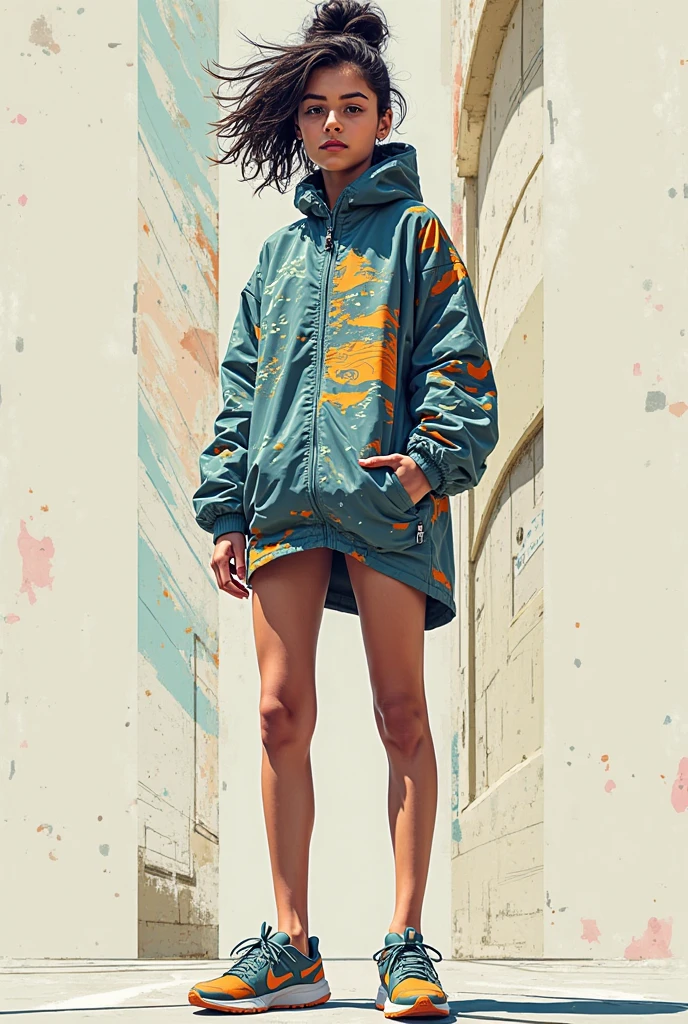 masterpiece, best quality,highres, 1girl, colorfashionstyle,<lora:colorfashionstyle_v1:0.8> , full body, <lora:fashigirl-v5.5-lora-naivae-64dim:0.4>, <lora:add_detail:0.7>,  <lora:hairdetailer:0.7>, light smile, green and red theme