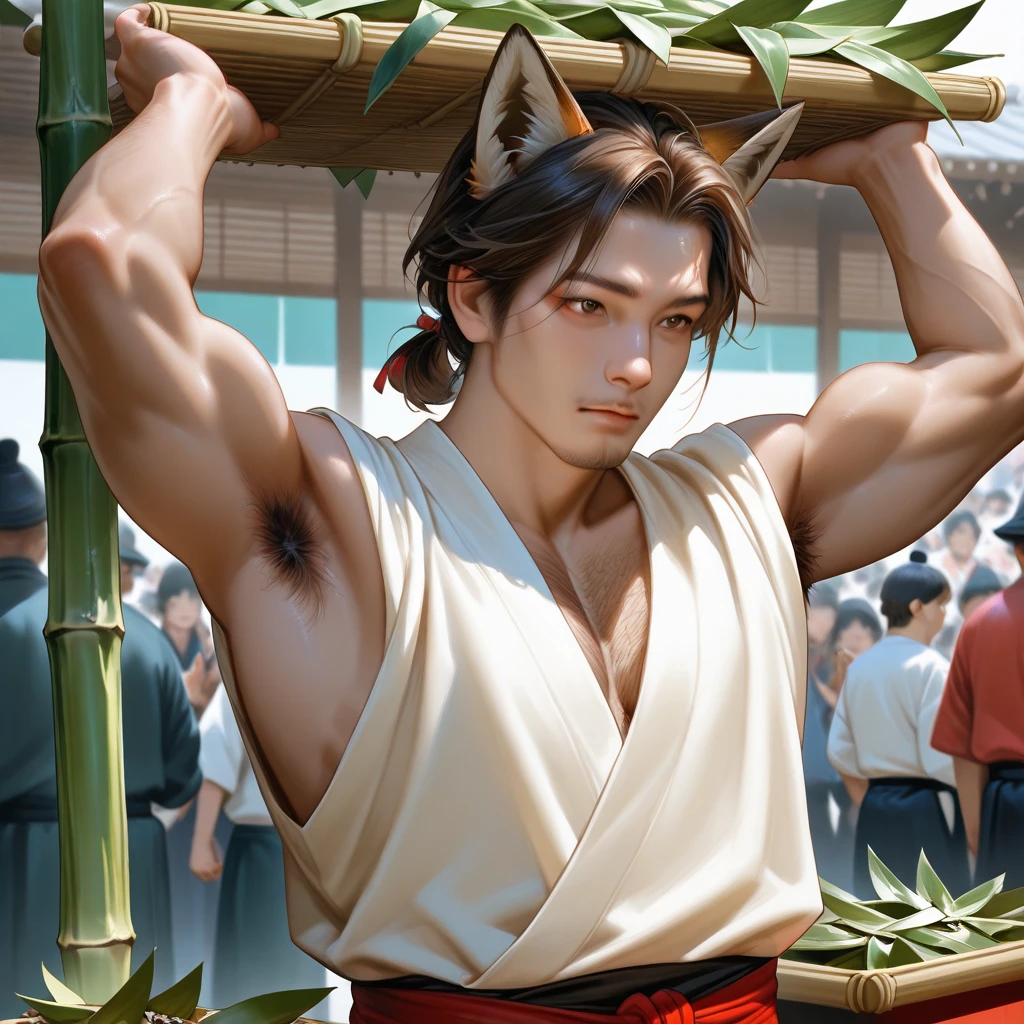show off thick arms to the audience,closeup of arms,Shoulders exposed,Stout arms,A mais alta qualidade de imagem,Pessoas do sexo masculino,Child,1 menino,jovem e bonito,Shoun,cabelos brancos,Cabelo liso curto,Pele escura,Anime peito grande,anime wallpaper,sozinho,Foco Masculino,cuecas,Dilation of the pectoral muscles,capa vermelhirilha saliente,Fundo Urbano,Espalhe as pernas,sexy,(master part, best quality),meias brancas longaotas Red Martin,