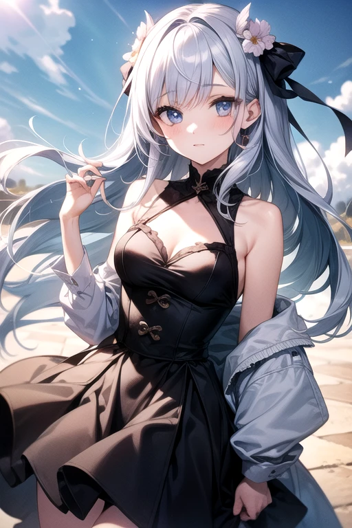 (best quality:1.5, highres, UHD, 4K, detailed lighting, shaders),black wavy hair, gradient hair, large breasts, white shirt, white skirt jeans, mature woman , white Witcher hat, (pov), white background, colorful red eyeshadow, dramatic lighting, smile eyepression, golden earrings, flowing hair, delicate facial features, dark skinned, high cheekbones, white background, stand up, lean forward, full body, black skin