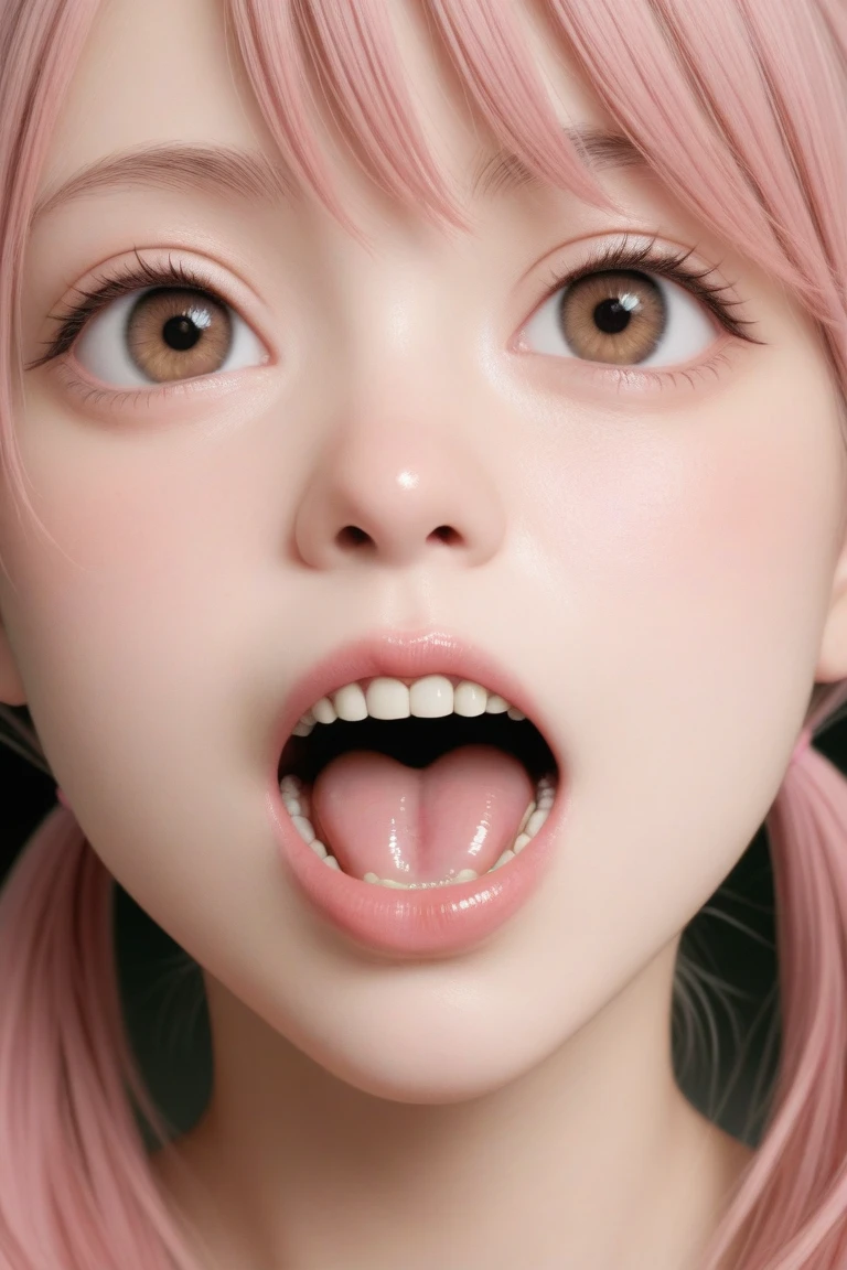 masterpiece, best quality, 1girl, close up picture of face stephanie <lora:stephanie:0.5>, pink hair, bangs, short hair, blue eyes, ahegao face, tongue out, <lora:Tongues_V62:0.5>, detailed eyes, close up picture, egirl, saliva, smirk, collarbone, cute face
