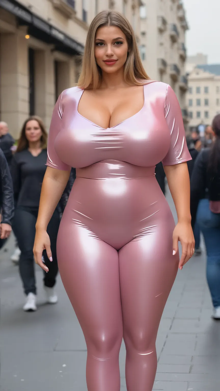((penetrada)),((used condoms on clothing)),((two prostitutes womans)),((prostituta)),((prostituta striderscribe)),((displaying her body on the street in public))),(((people watching her))), ((men touching her)),realisticlying,22yo girl,Blonde short、big body, sexy lingerie lace black , hair bunches、very very long hair, ultradetailed hair, body nylon sexy, Breasts enlarged、 big body, blonde, woman 1.90 cm,ponytail, curly hair,perfect mouth, lingerie sexi lace、Strike a sexy pose in the city, massive big bounce oppai, wet skin, perfect face, pérfect eyes,massiva breast oppais,oil skin, masterpiece, detailed, busty woman,huge breast,perfect tits,((used condoms on hands,)),((used condoms on hands,)),((used condoms on hands,)),