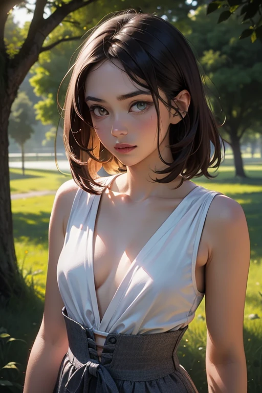 (masterpiece:1.2), Very detailed, Ultra-high resolution, (Realistic, photo Realistic:1.37), High resolution RAW color photos, Professional photos, Dramatic lighting, Sharp focus:1.2, (Very detailedな顔と肌の質感, Very beautiful eyes, Glossのある肌, Glowing Skin, Glowing Skin, Shining Face, Gloss, Oily skin, greasy face, Oily skin, greasy face, 強いGloss), Perfect Anatomy, Very detailedな背景, 1 female, 30-year-old woman, Japanese women, (bob hair, brown hair), (Lean:Weight 1.0), (Middle Chest:1.3), (Looking at the audience:1.3), (Brown eyes:1.21), Bent body, (Pale skin:1.21), 、(View of the forest、evening sunlight、Sunset, Light of the sun), Sexually suggestive, blush、From the side, Side bust:1.5, Butt、Browsing Caution、hot spring、Deep in the mountains、hot springにつかっている、naked