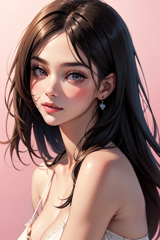 Beautiful girl, watercolor painting