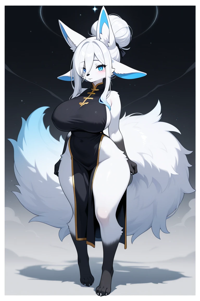 a beauty girl,Mature face,a matural female,Fluffy tail hair,Ultra-loose underwear,clothes slipping off,Anterior convex and posterior,Straight chest,Ruddy complexion,Huge fox tail,nabel,(huge tit),adventurer,tit,areola of breast,pantiess,Stockings,Human Services Group,Parchment rolls,White hair