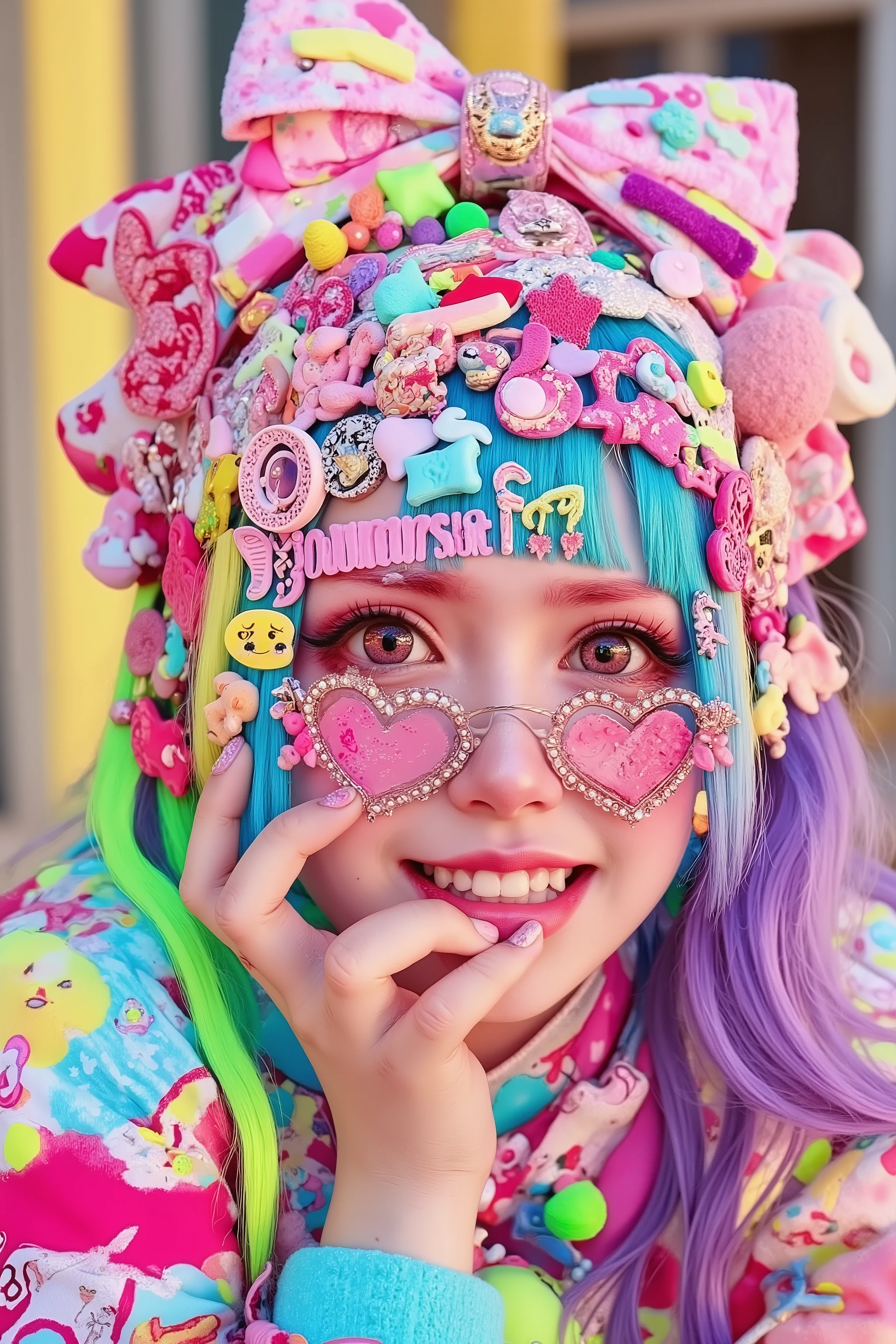 1 girl,decora,artist photoshoot,