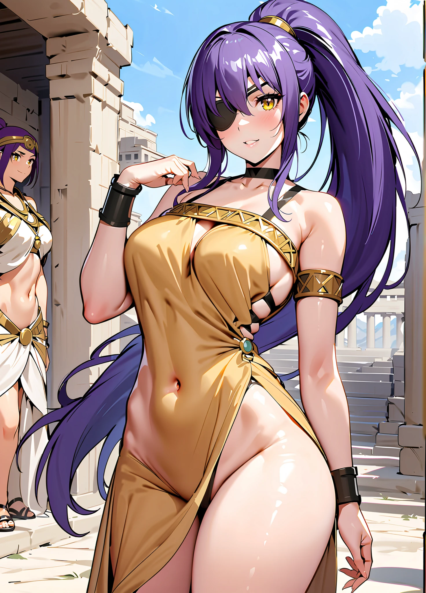 ((1girl, solo)), beautiful body, (perfect anatomy, perfect body, perfect hands, perfect legs), natural proportions, sexy body, large breasts BREAK
((extremely detailed face)), (beautiful detailed eyes:1.6), (realistic pupils, realistic iris:1), expressive eyes, looking at viewer, (clear eyes:1.3), (hyperrealistic:1.2), (detailed skin texture:1.2), smooth skin, purple hair, (detailed lips:1.2), (attractive lips:1.1), (glossy lips:1.1), smile, perfect face, perfect eyes BREAK
(masterpiece:1.5), anime-style, top quality, best quality, (beautiful and aesthetic:1.2), (ultra detail:1.5), Ultra-detailed depiction, Ultra-precise depiction, extremely detailed 8k illustration, high resolution, (highly detailed shading:1.2), (realistic lighting:1.4), perfect lighting, vibrant colors, dynamic tones, striking hues, 8k, absurd resolution, perfect shadows, hdr, UHD, ambient lighting, realistic, ultra-realistic, photo realistic, highly detailed, rich detail, luminous colors, fine texture, intricate design, professional illustration, (soft light:1.2), (illustration:0.7)