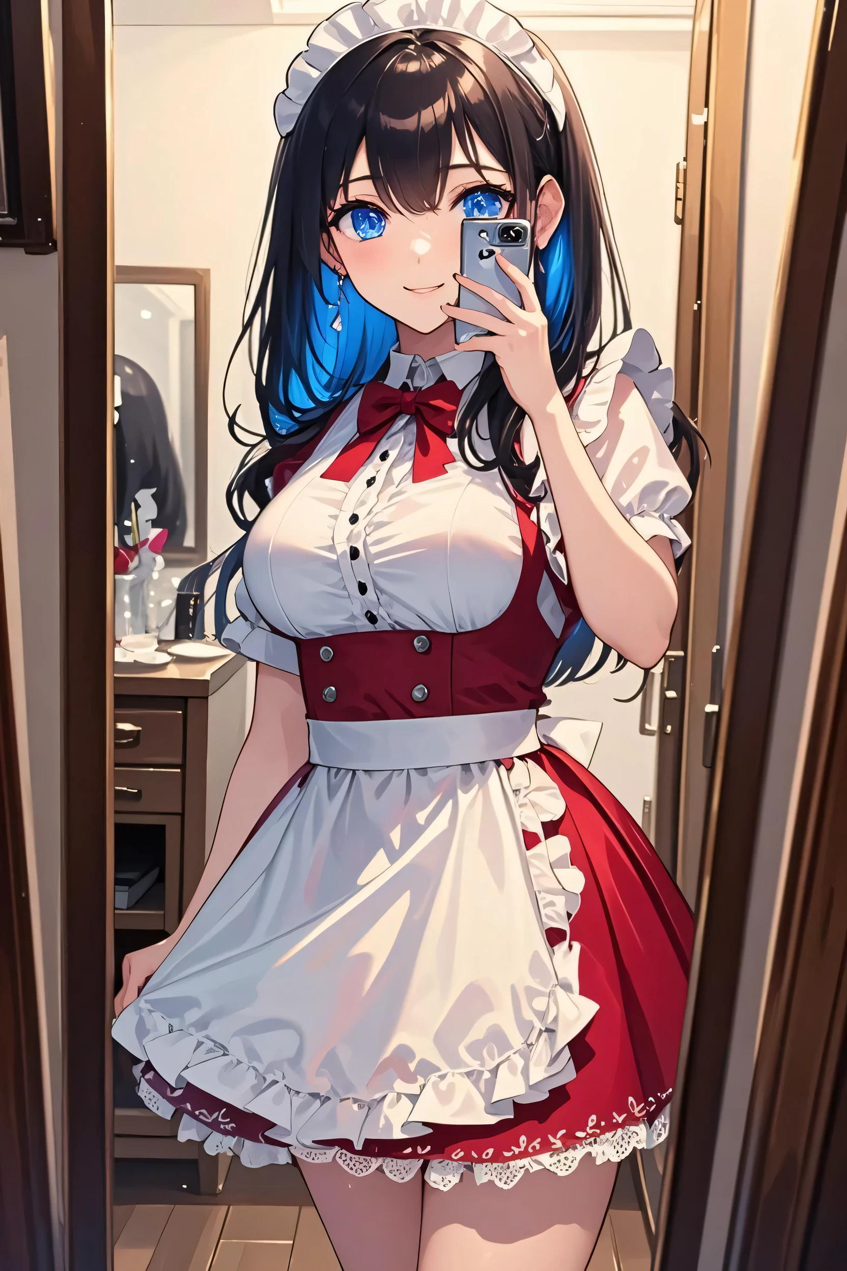 NSFW,masterpiece,Highest quality,High resolution,Super detailed,dawn_\(pokemon\),blue eyes, Blue Hair, Long Hair, Side Lock, Hair Clip, Beanie, Black Dress, No sleeve, Pink Skirt, scarf,Embarrassed,blush,Luxurious Room,(High quality lingerie store),Luxury stores