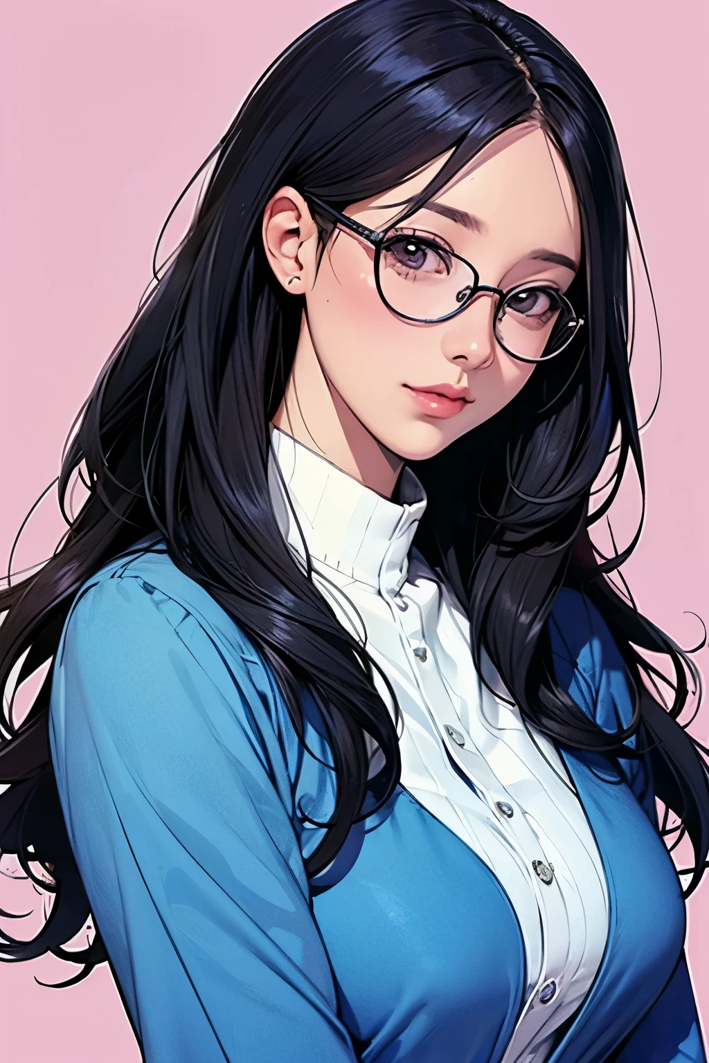 Woman in an office building, (masterpiece:1.5, best quality:1.5), realistic, (hyper realistic:1.5), (photo realistic:1.5), (real picture, intricate details), looking at viewer, (8k wallpaper:1.5) (from knee to head:1.15), (detailed face:1.5), (detailed eyes:1.5), (sharp photo),highly detailed, ultra-detailed, ultra high res, Cinematic Light, Lens Flare, high quality shadows, Ray tracing, sharp focus, (1girl, __focus__:1.3), (intricate details, PureErosFace_V1:1.5), (((huge breasts))), ((scared expression)), (nsfw:1.5), (straight bangs), athletic build, toned arms, Asian, Korean model, sweaty body, dripping wet, blushing cheeks,
Style - realistic, hyper-realistic
Location - modern office building
Background - cubicles with several well dressed Korean businessmen working
Subject - sexy Asian woman with ((long chestnut brown hair)) and swept bangs, Outfit - (white silk dress blouse with a plunging neckline and loose sleeves), (tight black pencil skirt)), (black thick-rimmed oversized glasses),