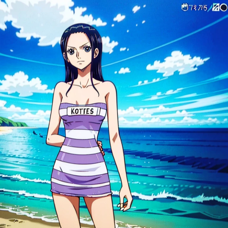 rico amani, ((blue bikini claro)), hair blue, poses photos, ((正面)), blue bikini, beachfront, perfect strokes, best qualityer
