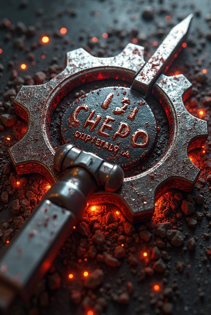 Image of a 3D bomb and a logo with the initials A and J