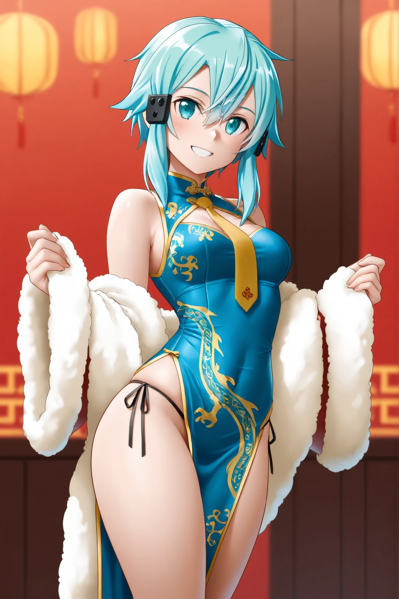 (best quality,4k,8k,highres,masterpiece:1.2),ultra-detailed, Gardevoir as a College Girl pole dancing in a strip club, strutting her stuff, Smiling and laughing, Flirting with the viewer, Pokémon, Pokémon (game), game freak, nintendo, (porcelain skin), blue eyes, (hair green), (messy hair in a ponytail), Pokeball purse, HDR, 8k, absurdres, cinestill 800, sharp focus, add_detail:3 (solo woman) Tenchan