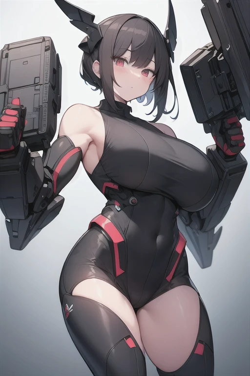 character sheet , sexy paddock girls ,{{{{{ badly torn leotard}}}}} ,{{{{{ ultra-thin fabric leotard}}}}} , wield a very large motorcycle weapon and trying to undress , shooting from the front, , bare belly button, bare shoulder, ,off shoulder, underboob, ultra-thin pants, full breasts, {{{large breasts}}}, {{{{{{ comic magazine}}}}}},unzipped, exoskeleton ,{{{{bare hip}}}}, backless, one futuristic robot, neonlight, comic cover art