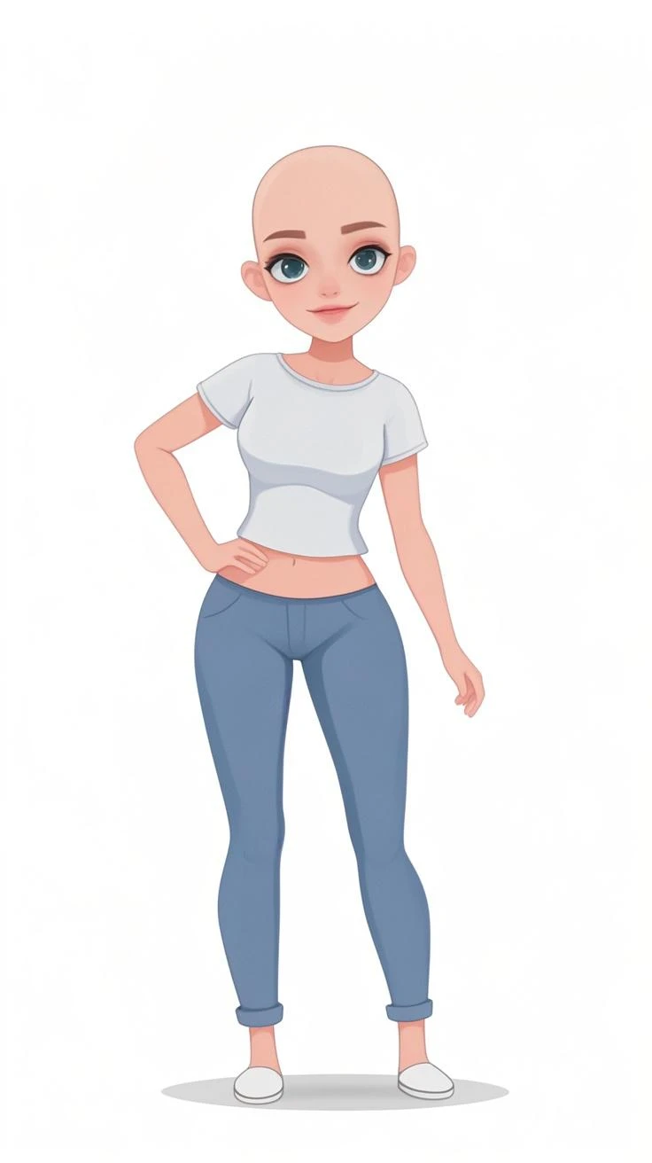 summer.smith, black eyes, orange hair, ponytail, pink tank top, white pants, black flats, looking at viewer, smiling, standing, full body shot,inside, living room, soft lighting, high quality, masterpiece, <lora:summer2:.6>