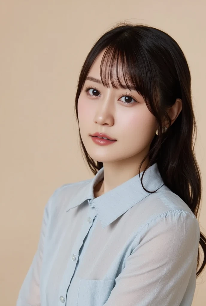nswf,(wearing ,office lady:1.3),{{{{see through:1.5}}}},{erect nipples},Top quality, 1 beautiful Japanese woman, teen,high school student,(18 years old),medium hair, (Black hair:1.2), Ultra-realistic capture, Highly detailed, High resolution 16k close-up of human skin. Skin texture must be natural, With such detail that pores can be finely identified. Skin should look healthy, In a uniform tone. Use natural light and color,