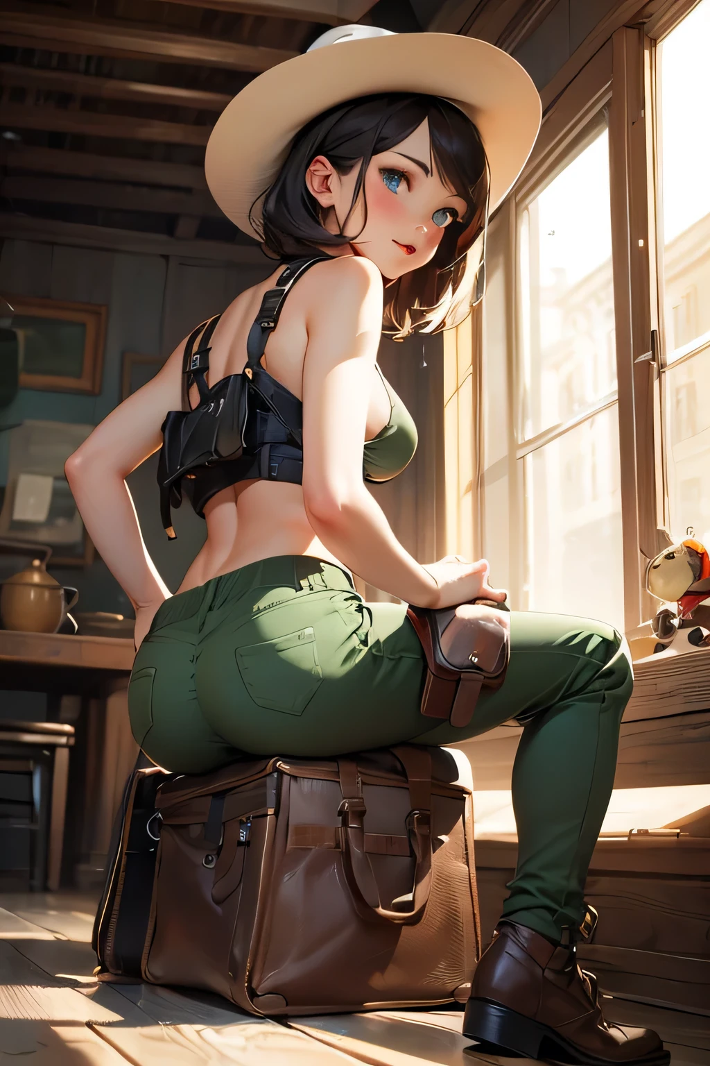 racist brown-haired woman with blue eyes . 27 years old . bob hairstyle .  size 3 . she smiles . A racist brown-haired woman with blue eyes is holding a Colt . {gnmxft, }{1girl, }{solo, }{realistic, }{gun, }{weapon, }{looking at viewer, |||}{holding weapon, |||}{handgun, |||||||||||}{holding gun, ||||}{holding, ||||}{navel, |||||||||||||||||||||}{, ||||||||||}{rifle, |||||||||||||||||||||||||}{parted lips, |||||||||||||||||||||||||}{, |||||||||||||||||||||||||}{standing, |||||||||||||||||||||||||}{revolver, ||||||||||||||||||||||||||}{assault rifle, ||||||||||||||||||||||||||}{holster, |||||||||||||||||||||||||||}{full body, |||||||||||||||||||||||||||}{sitting, |||||||||||||||||||||||||||}{female pubic hair, ||||||||||||||||||||||||||||}{camouflage, ||||||||||||||||||||||||||||}{pubic hair, ||||||||||||||||||||||||||||}{trigger discipline, ||||||||||||||||||||||||||||}{finger on trigger, |||||||||||||||||||||||||||||}{, |||||||||||||||||||||||||||||}{midriff, |||||||||||||||||||||||||||||}{open mouth, |||||||||||||||||||||||||||||}{looking back, |||||||||||||||||||||||||||||}{m4 carbine, |||||||||||||||||||||||||||||}{cowboy hat, |||||||||||||||||||||||||||||}{cowboy western, |||||||||||||||||||||||||||||}{, |||||||||||||||||||||||||||||}{thigh holster, ||||||||||||||||||||||||||||||}{aiming, ||||||||||||||||||||||||||||||}{camouflage pants, ||||||||||||||||||||||||||||||}{suppressor, ||||||||||||||||||||||||||||||}{shoulder holster, ||||||||||||||||||||||||||||||}{green pants, ||||||||||||||||||||||||||||||}{uniform, ||||||||||||||||||||||||||||||}{military, ||||||||||||||||||||||||||||||}{aiming at viewer, ||||||||||||||||||||||||||||||}{holstered, |||||||||||||||||||||||||||||||}{thigh strap, |||||||||||||||||||||||||||||||}{m1911, |||||||||||||||||||||||||||||||}{completely , |||||||||||||||||||||||||||||||}{bob cut, |||||||||||||||||||||||||||||||}{submachine gun, |||||||||||||||||||||||||||||||}{dark skin, |||||||||||||||||||||||||||||||}{tongue, ||||||||||||||||||||