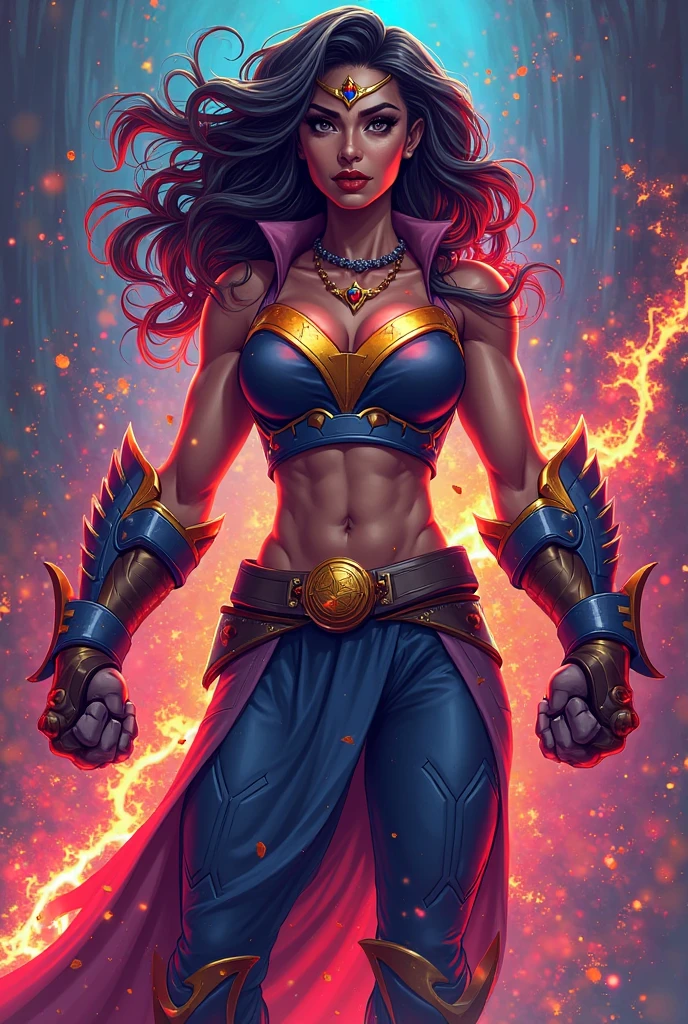 ((masterpiece)), ((8k resolution)), ((a jinn)), strong, (((4k))), ((((highly detailed)))), strong, aura, glow, neon, fire, crystals