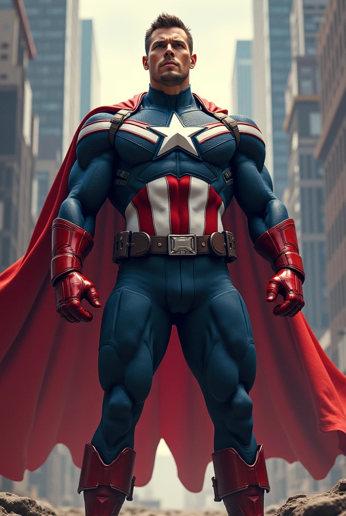Captain America bodysuit for men 