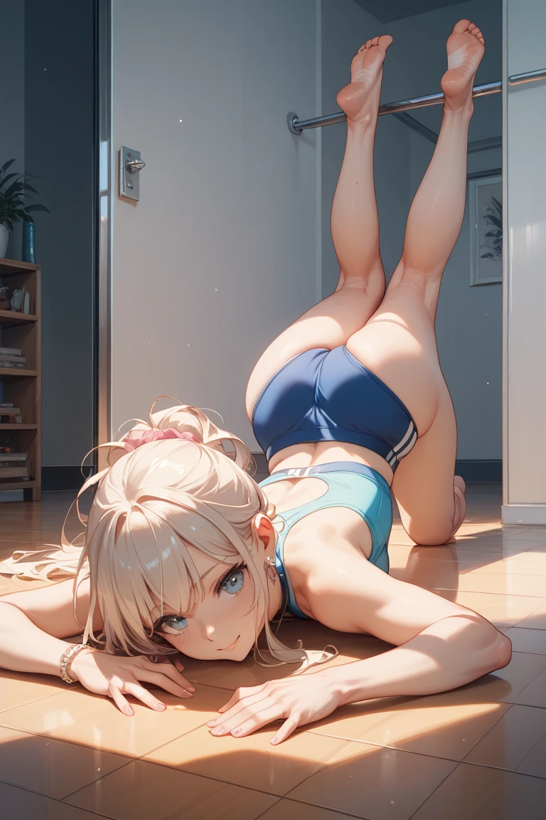 Sakimi-chan, Chiho, Yoshitomo Nara, a girl with 18 years old, (bikini), (Jack-o pose),