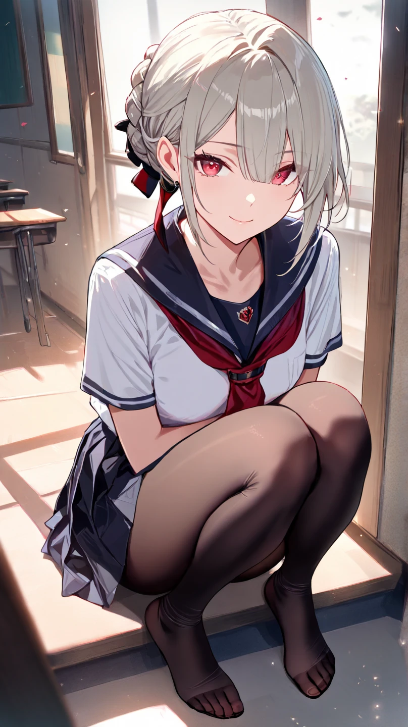 Ahegao、Sweaty、Pale red eyes、NFSW、Lean back、Lean back、Nurse's room, nurse's bed, convulsing, ahegao,, pale cream hair, Pale red eyes, short hair, about to cum, lying on one's back, trembling, submissive , Squirting, Collared shirt, , , Overhead view, Spread legs, Solo Sex, On the bed, Sexy facial expression, front view, embarrassed, night, 8K