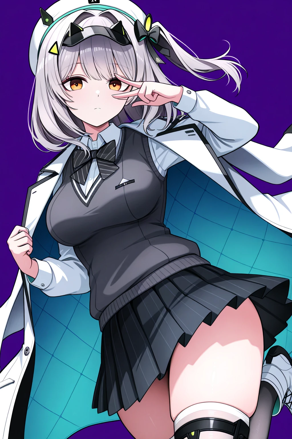 Masterpiece、Highest quality、highest quality、((((Petite))))、(Open Mouth Smile)、Shiny hair quality、Small face、Dynamic pose、Super detailed, beautiful, wide eyes、Ultra-detailed, clear and beautiful faces、(cute illustration:1.2), High-resolution, ultra-detailed, best quality, embarrassed、Thighs