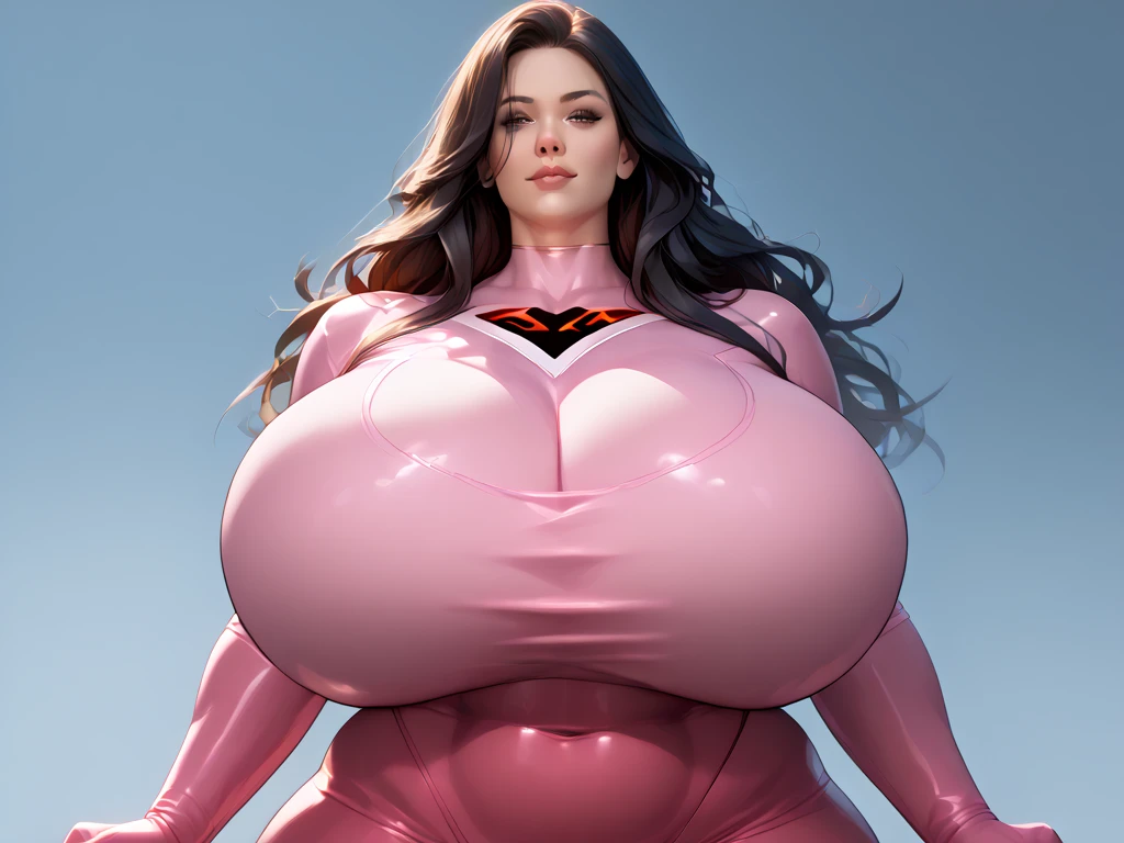 a girl in a gatchaman outfit, beautiful detailed eyes, beautiful detailed lips, extremely detailed eyes and face, long eyelashes, thick vertical striped pants, shopping in a busy street, medium: illustration, (best quality, 4k, 8k, highres, masterpiece:1.2), ultra-detailed, (realistic, photorealistic, photo-realistic:1.37), vibrant colors, dramatic lighting, cinematic composition, Hi3JTS, giga_busty,breasts