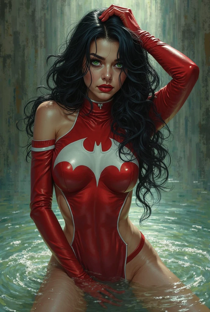 Megan Fox as a sexy hyper muscular vampire girl rising from a pool of red blood, ((full body view:1.25)), (((Megan Fox))), (((pale skin:1.25))), ((red glowing eyes:1.45)), ((Female Bodybuilder:1.25)), ((((very Wide chest & Shoulders)))), ((((huge veiny breasts)))), ((vampirella outfit:1.25)), ((long hair)), (((beautiful intricate red gothic vampire armor:1.25))), (((background with a red moon and sea of blood))), Ultra-detailed, High resolution, 8K UHD, (((Photo-realistic image:1.25))), ((abyssaltech))