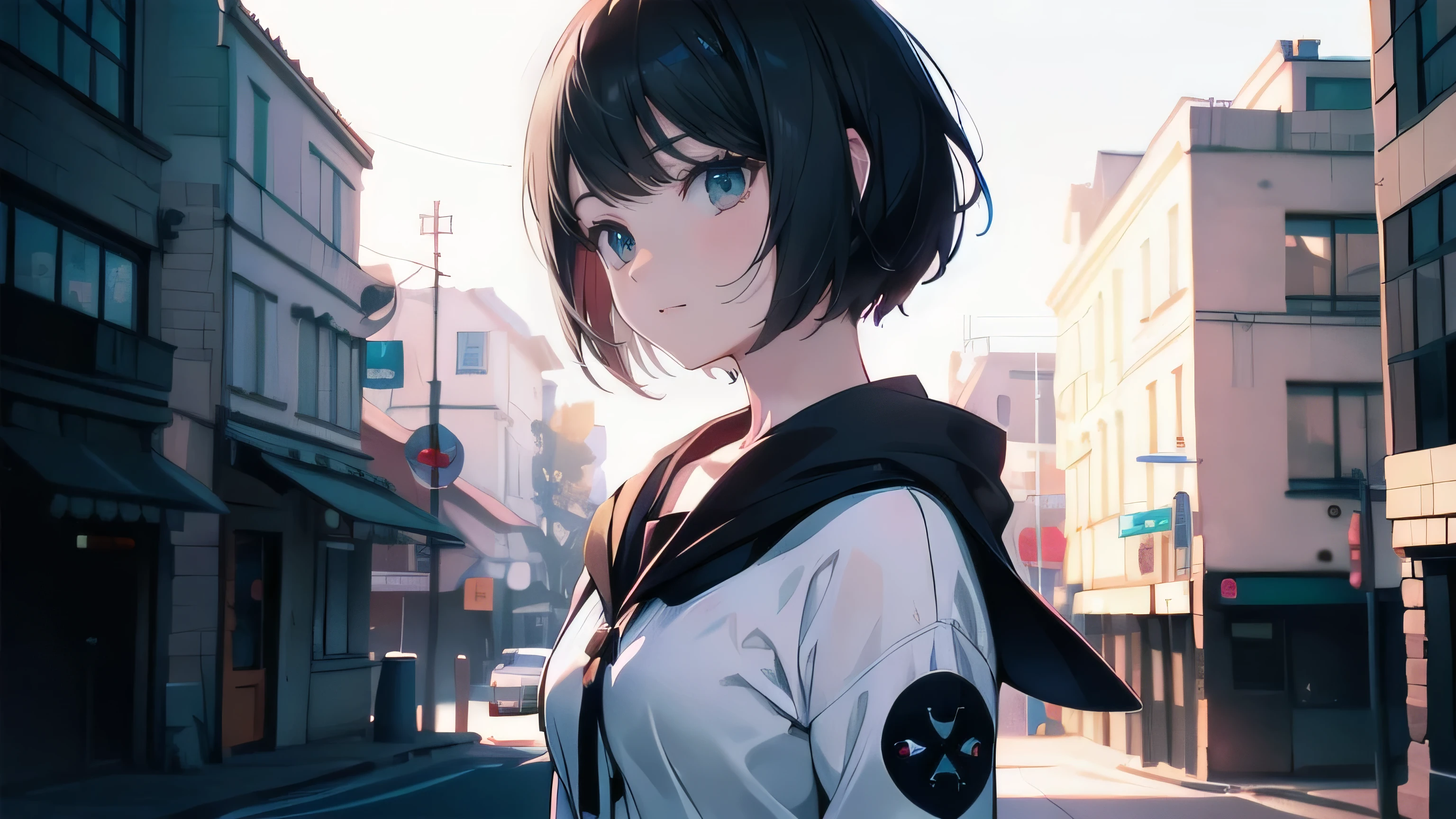 Masterpiece, best quality, 1 girl, Alone, (Ilya Kuvshinov's hairstyle), (Marine school uniform), ((top quality, ultra detailed)), ((high resolution, extremely detailed CG, 8k unity wallpaper, by famous artist, perfect anatomy, super detailed skin, cinematic lighting, HD, retina, anatomically correct, 1080P)), (Please draw a single one rude girl walking in a classroom school :1.3), ((1 girl)), (Alone, rostro,:2.0), a high school student, ((full black hair)) ((Long Bob Hairstyle)) ((short and blunt bangs)), ((long hair, straight hair fallen and still hair)) Full limbs , full fingers, ((perfect fingers, brazos perfectos)), ((detailed face)) ((Gothic, intimidating girl)), medium breasted, medium butt, Beautiful detailed full black eyes, ((black eyes)) perfect eyes, (detailed lighting), (detailed background), ((in the school zone)), full body view, standing, single (a girl), ((full body view)) ((The background is the school.)), ((front body)), ((full body)) ((standing)) ((detailed perfect rostro)) ((classroom))