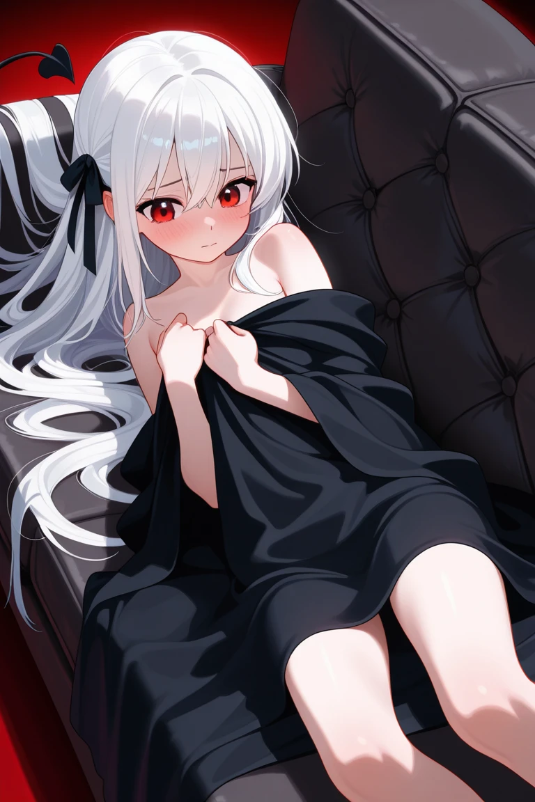 ((Masterpiece, Best quality))++, Detailed light+, Detail hair+, detail hand+ ,1girll, woman, Long hair, dark red eye, Beautiful eyes, Young gray hair,,(Beautiful white hair:1.5),(Beautiful detailed eyes), , high resolution+, Masterpiece, , Glass tones, Reflective eyes, {{Angle}} , extremelydetailedwallpaper, Original,full bodyesbian,Bedrooms,upper legs, Beth,starrysky,Issuing,,swim wears,,naturey