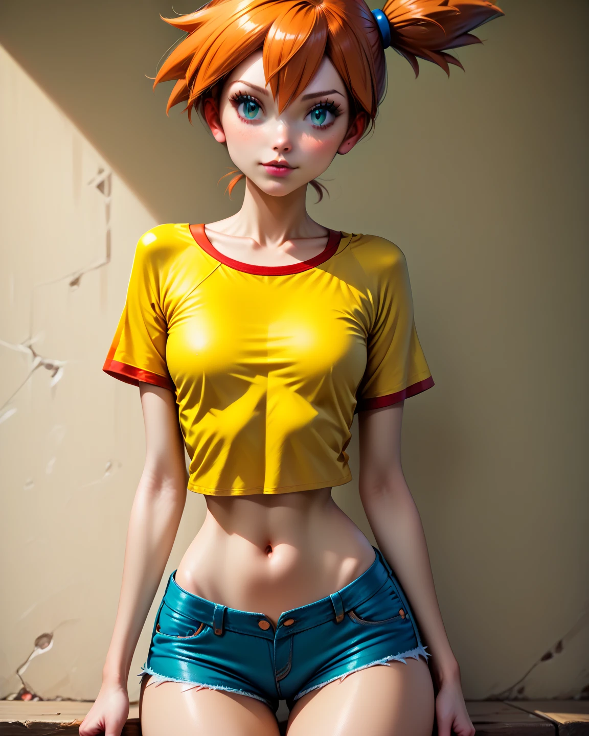 (ultra realistic,32k, masterpiece:1.2),(high detailed skin:1.1),( high quality:1.1),
<lora:linda_flynn-fletcher:0.8>linda flynn-fletcher,furrowed brow, 1girl, jewelry, earrings, solo, lipstick, hairband, makeup, breasts, orange hair, short hair, pants, sweater vest, green pants, neural network research center, mimicking human brain, deep learning algorithms, artificial intelligence breakthroughs blurry background,, huge breast,large breast,(looking at viewer, sitting, from above:1.1),, <lora:add_detail:0.78>,
(backlight:1.1),