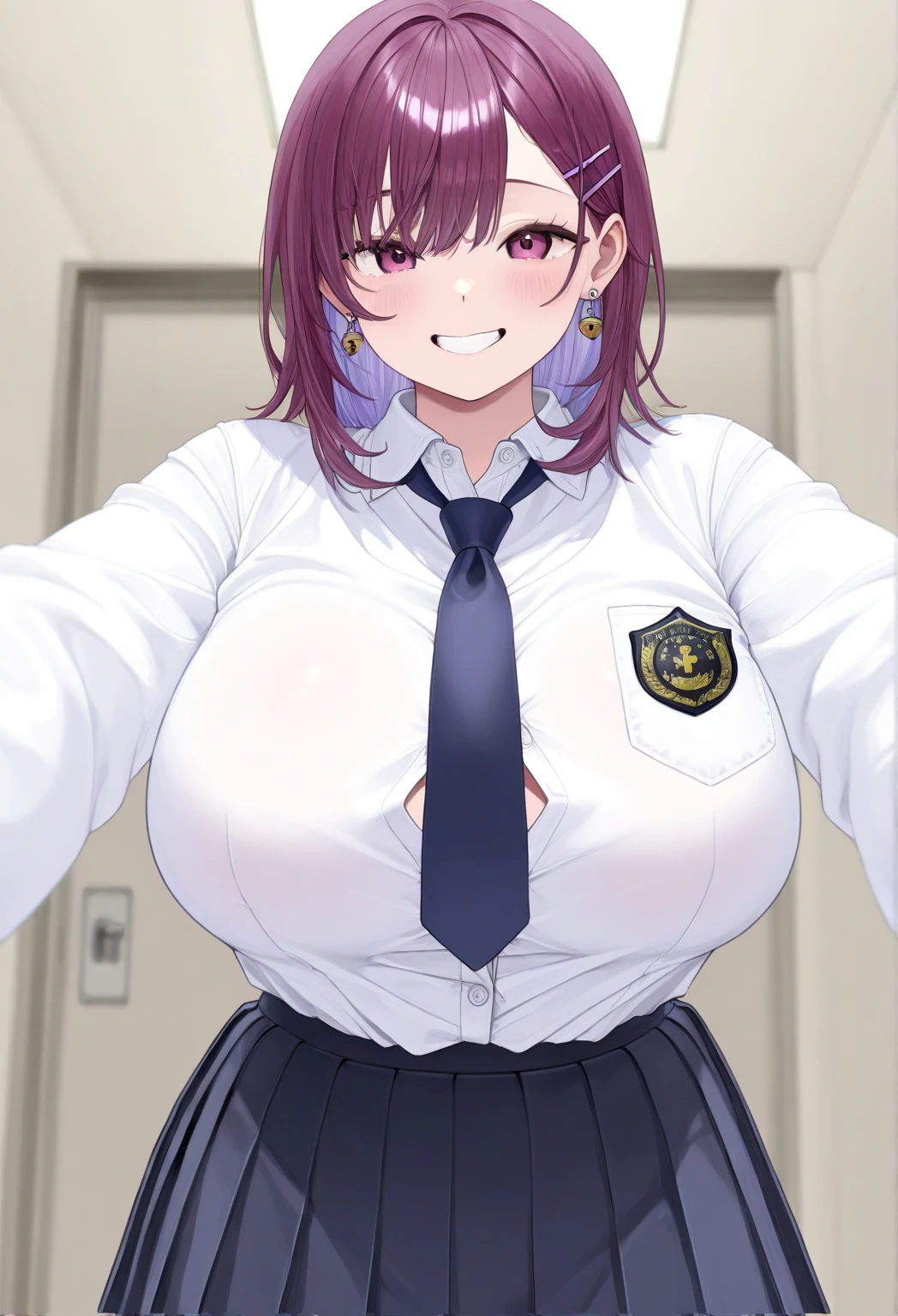 (masterpiece, best quality), 1girl,   <lora:GuSeulLoRA:1>  1girl, short hair, bangs, school uniform, skirt