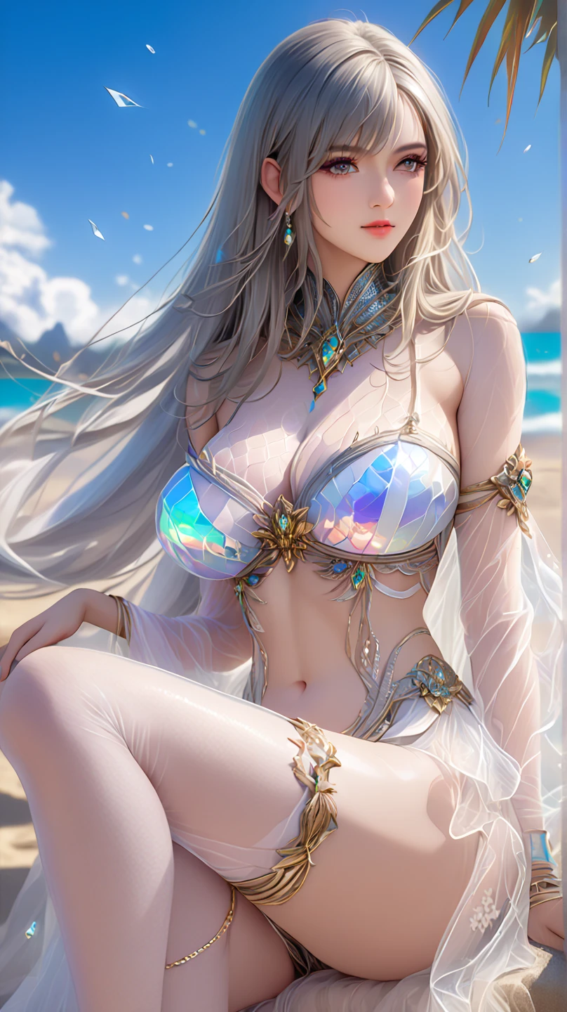 Low Girl, 10 yagon Princess, Close-up face, (Highest quality real textured skin),(Abysmal),(Are you okay, round, Symmetrical eyes),Delicate facial features,(Burning bright cold eyes), She has beautiful tiger eyes, Very slim and slender body, naked, nude, (She has a mischievous smile),(Her face is kind and beautiful),Glass earrings in the ears,,(Blonde Hair),(Silvery white hair),(Chestnut Hair),(Swim at the bottom of the ocean),(Full body portrait:1.5),(Dramatic Photos:1.4),(Dramatic Pose),(Flashy photos)(Look up),(Looking down),(Around her neck is a simple necklace made with exquisite craftsmanship.),Cluttered picture,(Hair flowing in the water:1.5),(In the water, Life at sea, 美しいCoral Reef, fish),(Background vortices and currents),(Dramatic Light),(Nice views),(Surrounded by beautiful dragons),遠くの背景にはCoral Reefに沈んだ寺院が見える,Coral Reef,Spectacular realism,Cinematic feel,(High-density image review:1.5),(Soft colors:1.2),Super detailed,Dramatic Light,(Intricate details:1.1),Complex background,