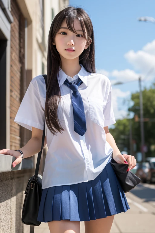 Japanese,cute,high school girl,uniform,mini skirt