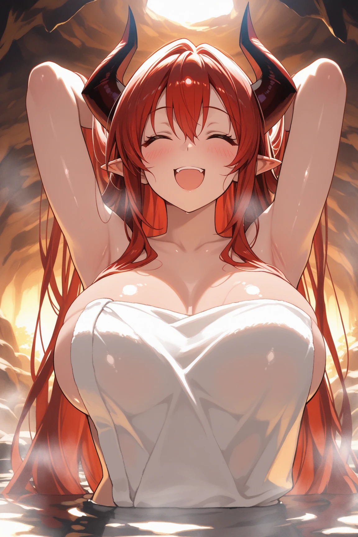 (High quality, High resolution, Fine details), (Only her eyes are shining in a very dark atmosphere:1.8), woman in white thin fabric dress, Burning, (moonlight), hair flowing in the wind, (subtle light and shadow), delicate and translucent fabric, BREAK (Facing front), solo, curvy women, (Glowing red eyes:1.5), (Detailed eyes), (grin:1.5), blush, Sweat, Oily skin, shallow depth of field